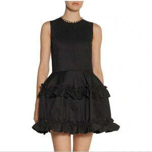 Women Simone Rocha J brand black denim tiered dress